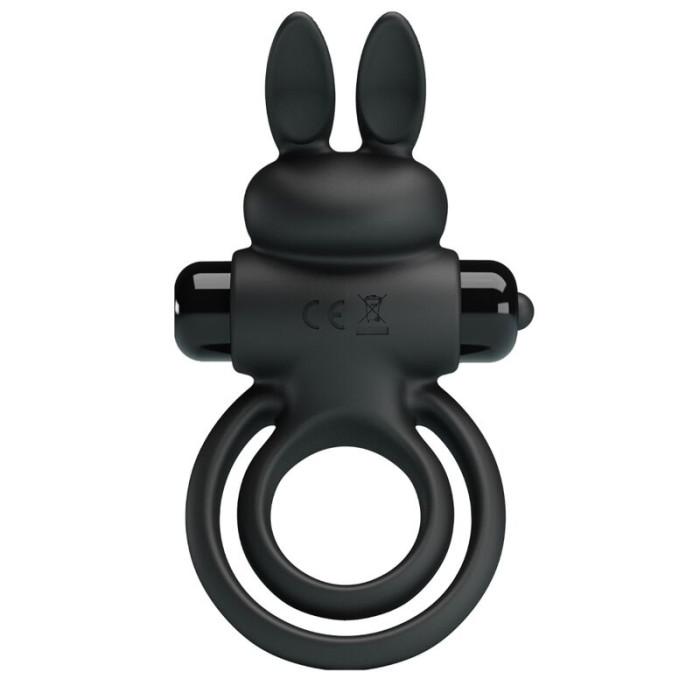 Obsenza - Anneau de Pénis Vibrator III Rabbit pour une Stimulation Intense - Noir - Image 1