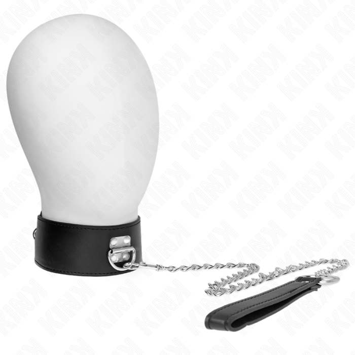 Obsenza - Elegante KINK Halskette mit verstellbarem Gürtel 65 cm - Schwarz - Image 1