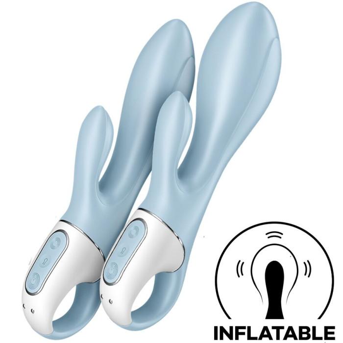 Obsenza - Air pump bunny 1 inflatable rabbit vibrator blue - Image 5