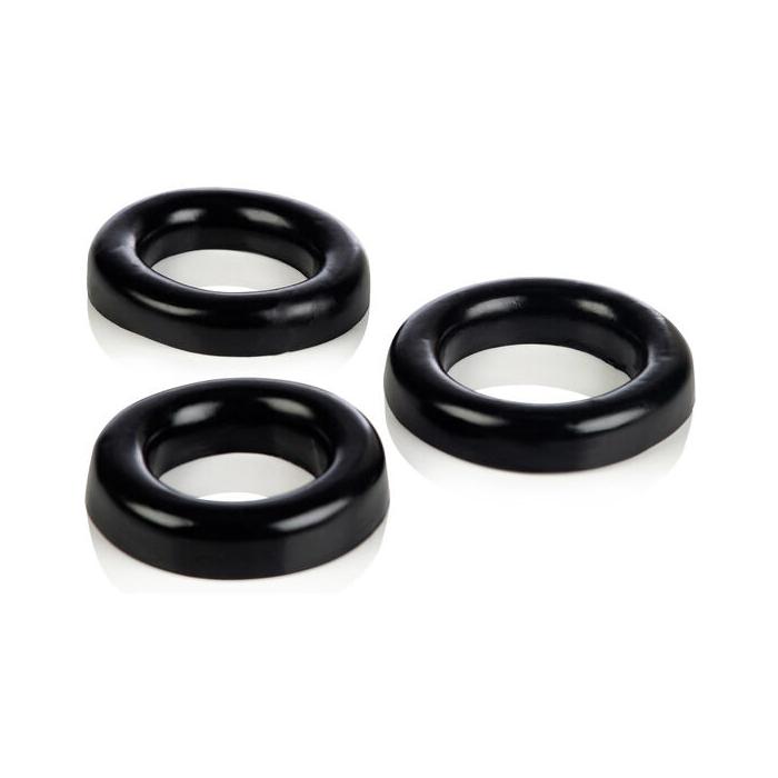 Obsenza - Set de 3 Anillos de Silicona para Pene y Testículos Colt de Calexotics - Image 1
