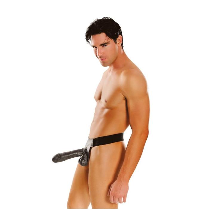 Obsenza - Dream Hollow Strap-On with Adjustable Harness for All - Black - Image 1
