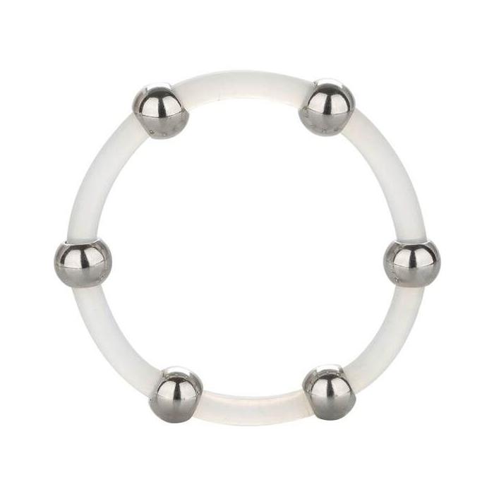 Obsenza - Anello in Silicone con Perline in Acciaio XL per Piacere Intenso - Image 1