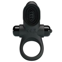 Obsenza - Anneau Vibrateur II pour le Pénis Noir avec 10 Modes de Vibration - Noir - Image 1