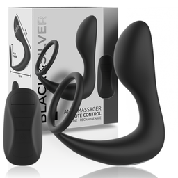 Obsenza - Remote control anal massager rechargeable silicone black - Image 1