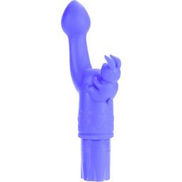 Obsenza - Vibrador Silicone conejito Kiss con Cabezal Flexible y Dual Motor - Violeta - Image 1