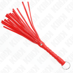 Obsenza - KINK Mini Red Whip 28 cm for Intense BDSM Play - Image 1