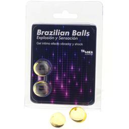 Obsenza - 2 Brasilianische Bälle mit Vibrations- und Schockeffekt – Aufregendes Gel von DIVERTY SEX - Image 1