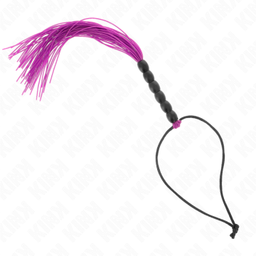 Obsenza - Mini Chicote de Silicone com 6 Contas Roxas 26 cm - KINK - Image 1