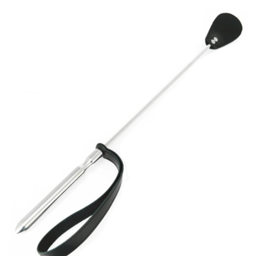 Obsenza - METAL HARD Reitgerte mit Ledergriff für intensive Spiele - Image 1