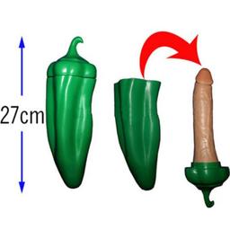 Obsenza - Pimiento Verde con Sorpresa de Pene para Eventos Divertidos - Verde - Image 1