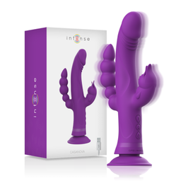 Obsenza - Intense Casanova Rabbit Silicone Vibrator with Triple Motor and 30 Vibration Modes - Purple - Image 1