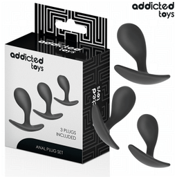 Obsenza - Set de 3 plug anal silicona modelo 3 - Image 1