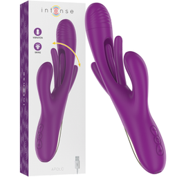 Obsenza - Apolo Vibrateur Multifonction Rechargeable avec Langue Oscillante Violet - Violet - Image 1