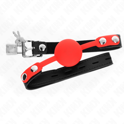 Obsenza - KINK Silikonball 4 cm Knebel mit Schloss – Kontrolle und Stil - Image 1