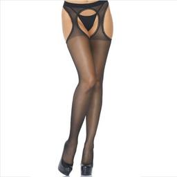 Obsenza - Transparente Strapsstrümpfe für Sinnlichkeit und Eleganz - OS - Image 1