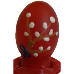 Obsenza - Preservativo decorativo pintado a mano huevo de pascua rojo - Image 1