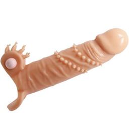 Obsenza - Pretty Love Connor Penishülle mit Klitorisstimulator Fleisch - Schwarz - Image 1