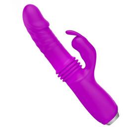 Obsenza - Pretty Love Dorothy Rechargeable Rabbit Vibrator with 12 Vibration and Thrust Functions - Purple - Image 1