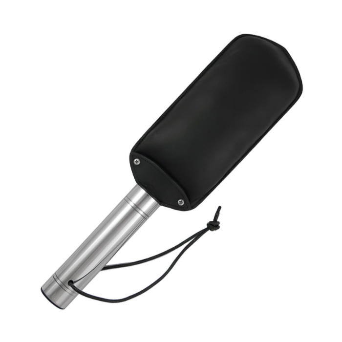 Obsenza - Pagaie de Fessée Originale en Cuir et Acier Inoxydable - Image 1