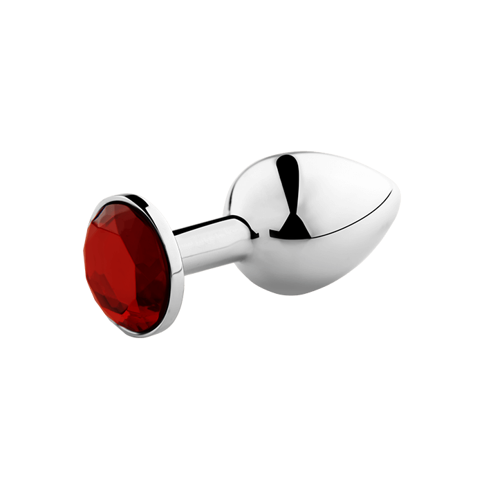 Obsenza - Plug Anal Rojo de Metal Size L de SECRETPLAY para Placeres Inigualables - Rojo - Image 1