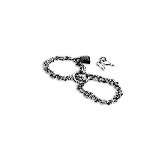 Obsenza - Stainless Steel Chain Handcuffs for Bondage and Restraint - Image 1