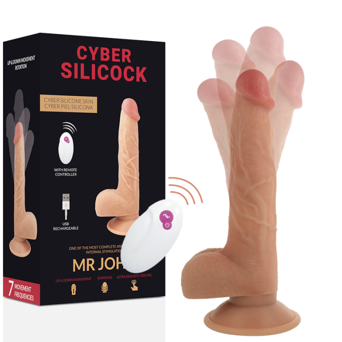 Obsenza - Cyber Silicoock Remote Control Realistic Mr John 23.88 cm -o- 4. - Image 1