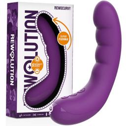 Obsenza - Rewocurvy Rechargeable Flexible G-Spot Vibrator for Intimate Pleasure - Purple - Image 1