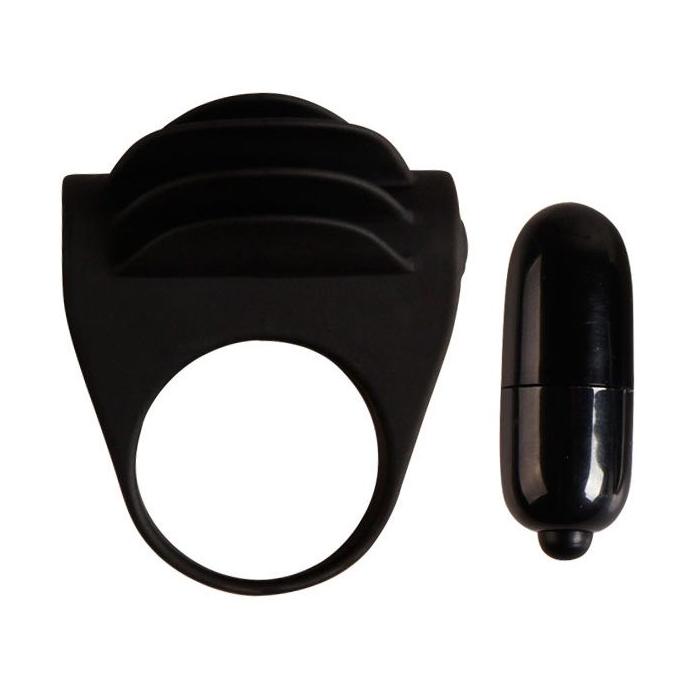 Obsenza - Anello Vibratore Chester per Erezioni Potenziate e Piacere - Nero - Image 1