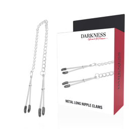 Obsenza - Pinzas Ajustables para Pezones de Metal Darkness - Image 1