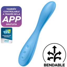 Obsenza - Vibrador G-Spot Flex 4+ con App y Modo Rabbit de Satisfyer - Azul - Image 1