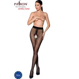Obsenza - Calze Eleganti con Apertura e Decorazioni – PASSION Tiopen 018 20 Den - Nero - Image 1