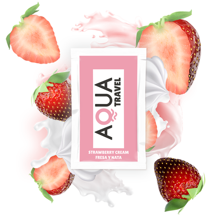Obsenza - Lubrificante a base acqua gusto crema di fragola 6 ml - Image 1