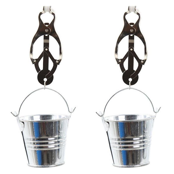 Obsenza - Ohmama Fetisch Nippelklemmen mit Eimer – Hochwertiges BDSM Zubehör - Image 1