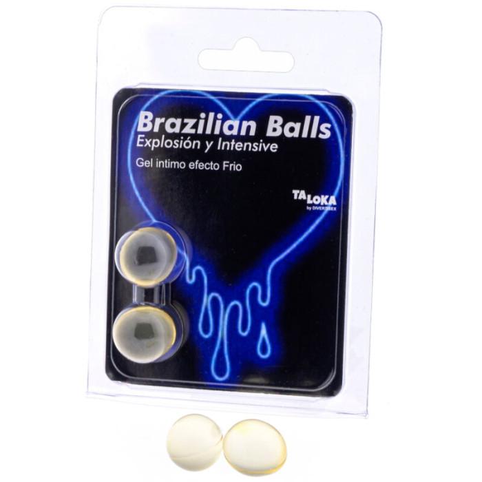 Obsenza - Bolas Brasileñas con Gel Excitante Efecto Frío y Vibración 2 Uds. - Image 1