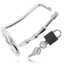 Obsenza - Anillo de Castidad con Plug Uretral para Placer BDSM - Image 1