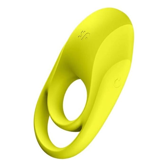 Obsenza - Satisfyer Spectacular Duo Vibrating Silicone Cock Ring - Yellow - Image 1
