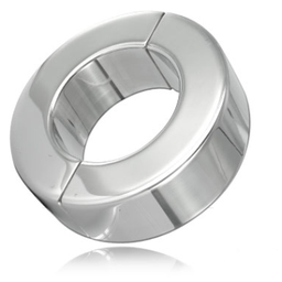 Obsenza - Stainless Steel Testicle Ring - Orgasm Enhancer 20mm - Image 1