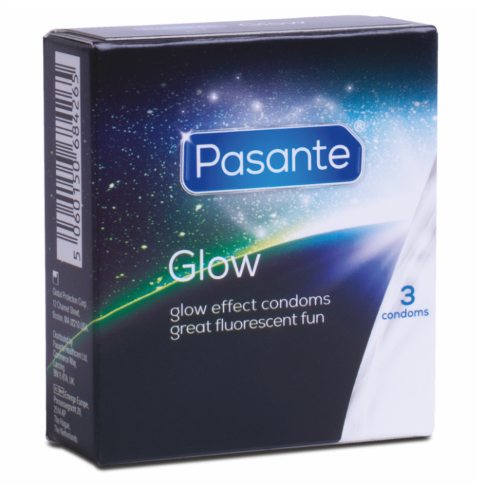 Obsenza - Condones Pasante Glow en la Oscuridad - Pack de 3 unidades - Image 1