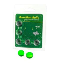Obsenza - Brazilian Balls Gel Íntimo Menta - Pack de 5 Bolas Explosivas - Image 1