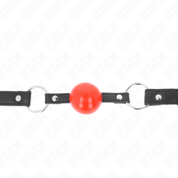 Obsenza - Bola Mordaça com Fechadura 4cm - Controle e Submissão Segura - Preto - Image 1