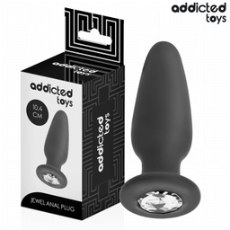 Obsenza - Anal plug with jewel silicone size m 10.4 cm - Image 1
