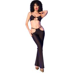 Obsenza - Conjunto de Top e Legging Preto com Acessórios Dourados CHILIROSE - Preto - Image 1