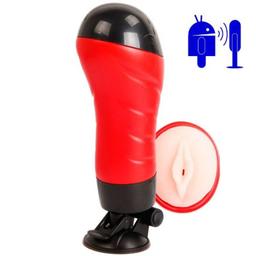 Obsenza - Masturbateur Vocal Crazy Bull avec Base Aspiration et Vibrations - Image 1