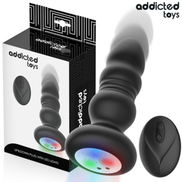 Obsenza - Plug anal vibrador thrusting y luz led control remoto - Image 1