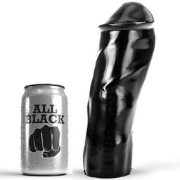 Obsenza - Dildo Realístico de 20 cm All Black para Placer y Estimulación - Negro - Image 1
