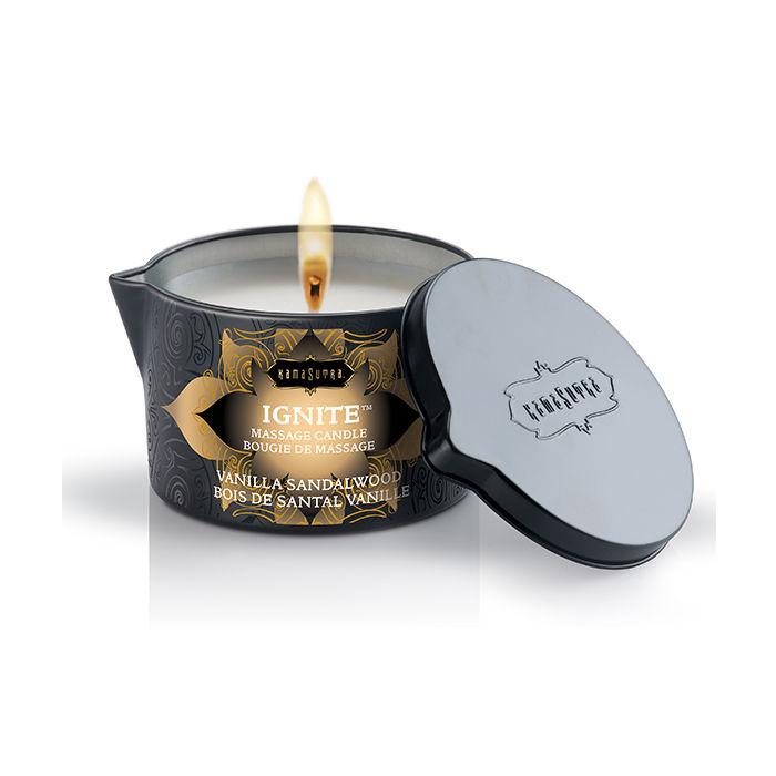 Obsenza - Bougie de Massage Kamasutra Vanille & Bois de Santal 170g - Image 1
