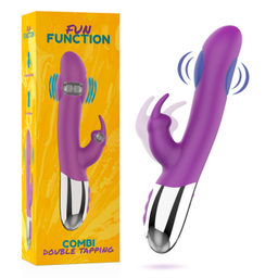 Obsenza - Fun Function Combi Double Tapping Clitoral &amp; Rabbit Stimulator - Image 1