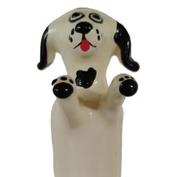Obsenza - Preservativo decorativo pintado a mano perro blanco feliz xl - Image 1