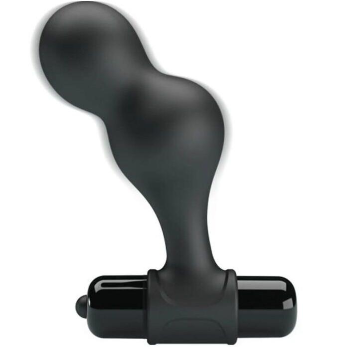 Obsenza - MR Play 10-Function Silicone Vibrating Anal Plug for Intense Pleasure - Black - Image 1