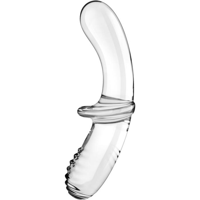 Obsenza - Satisfyer Doppel Kristall Dildo Transparent für Doppelstimulation - Image 1